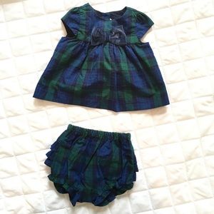 Janie and Jack Plaid Two-Piece Dress